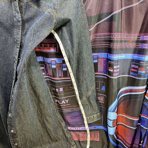 MAVI Gwenyth Y2K Full Front Snap Retro Distressed Denim Dress/Duster Women's M - Picture 13 of 15